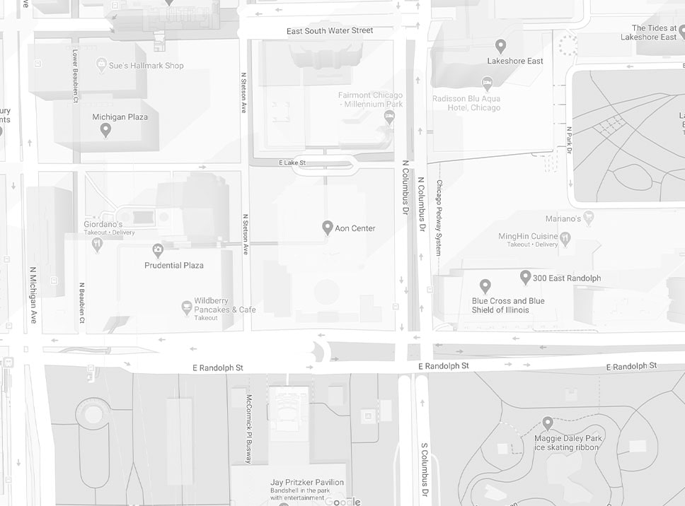 Aon Center location map